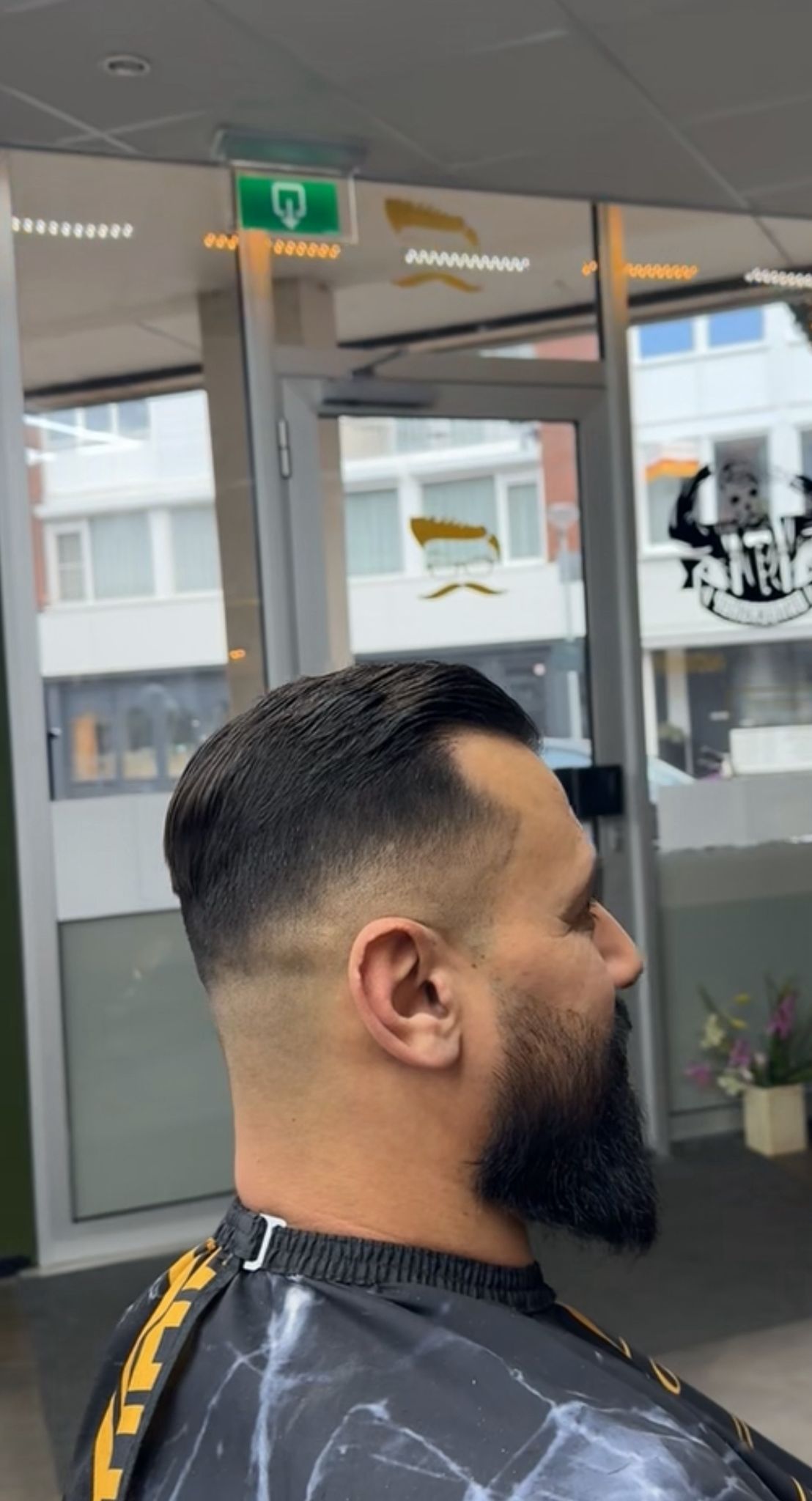 Impressiefoto van contourwerk