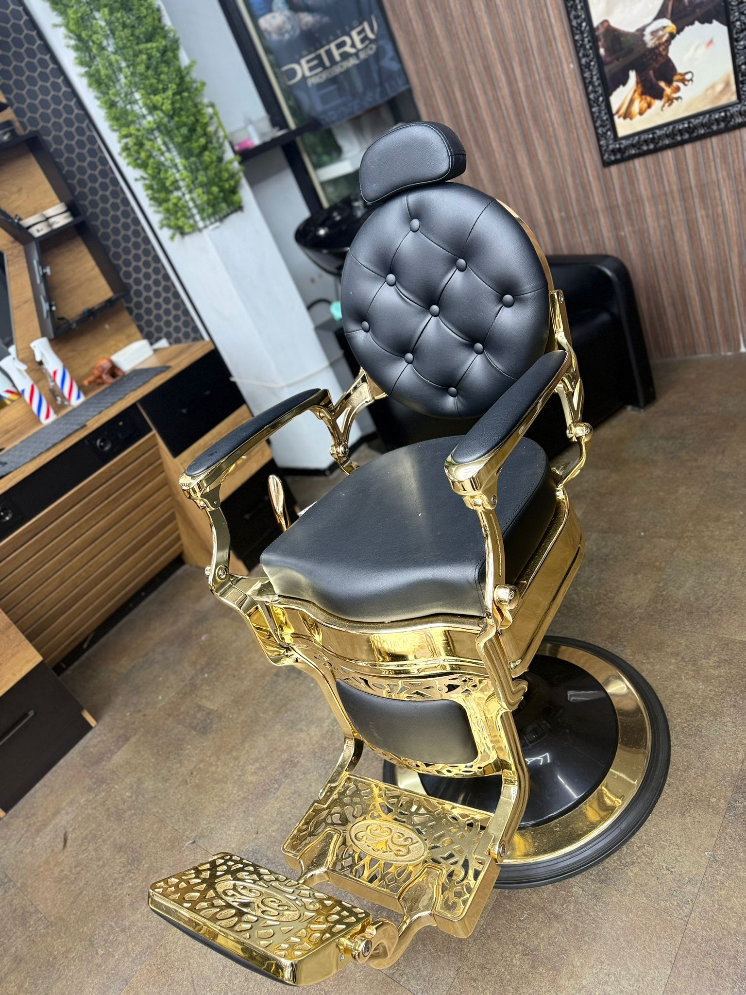 Impressiefoto van sfeer in de barbershop