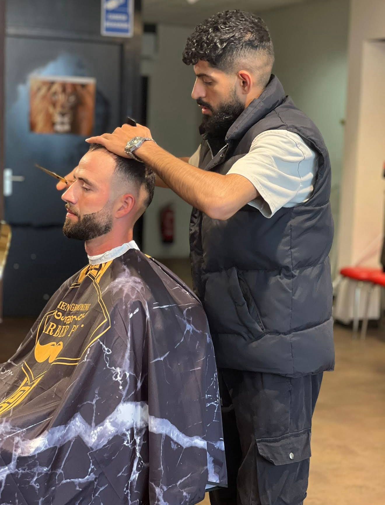 Sfeervol interieur van de barbershop